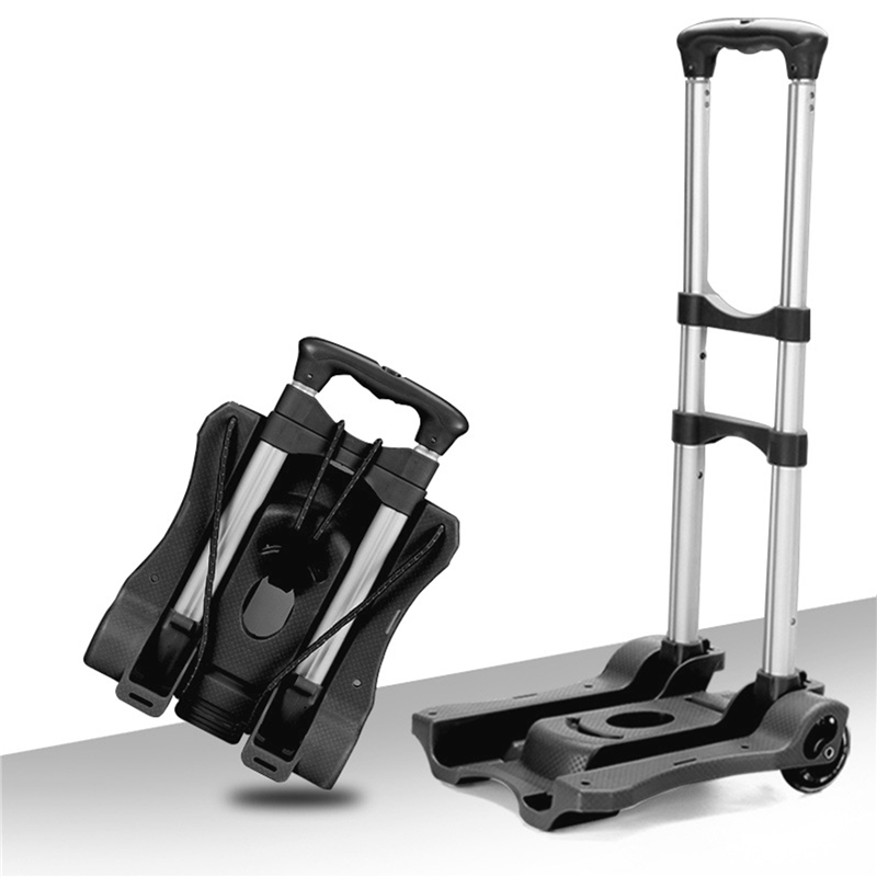 Portable Folding Luggage Shopping Trolley Cart Folding Hand Sack Wheel Trolley Folding Truck Barrow Cart Travel Luggage Cart
