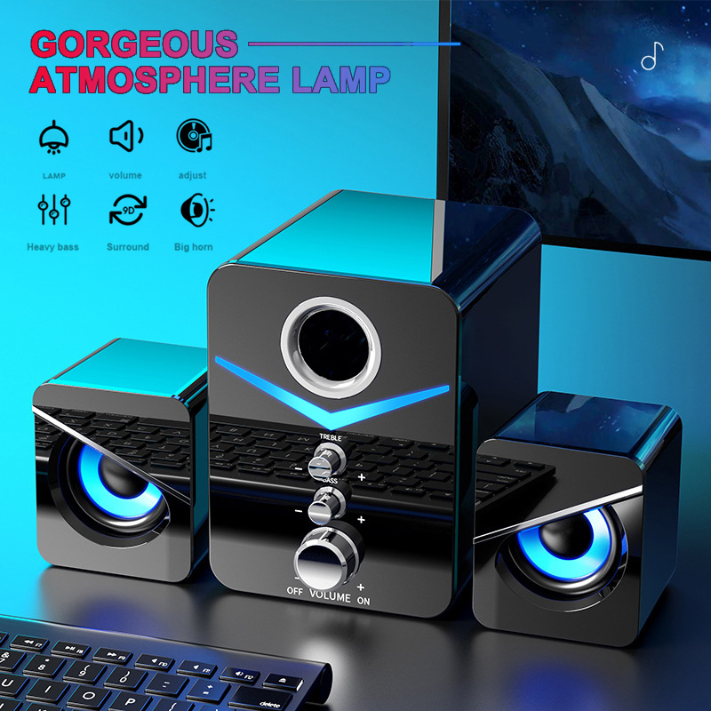 Top For Desktop Home Theater System PC Bass Subwoofer Bluetooth Speaker Computer Speakers Music Surround For Boombox Desktop