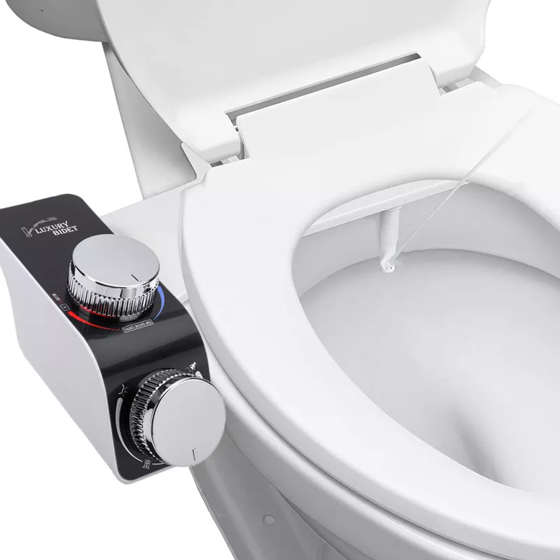 Bidet Toilet Seat Attachment Non-Electric Self-Cleaning Dual Nozzles Wash Cold Mixer Water Lady Bathroom Accessories Sprayer