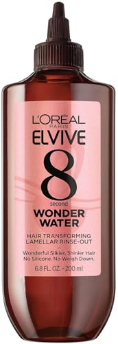 L’Oreal Paris Elvive 8 Second Wonder Water Lamellar, Rinse out Moisturizing Hair Treatment for Silky, Shiny Looking Hair, 6.8 FL; Oz