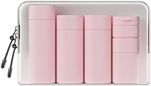 5pcs Travel Cream Dispenser Bottles Set Travel Bottles Toiletry Containers Set, TSA Approved, Travel Essentials