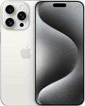 Apple iPhone 15 Pro Max, 512GB, White Titanium - AT&T (Renewed)