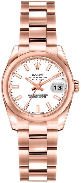Rolex Lady-Datejust 26 Everose Gold Women’s Watch 179165
